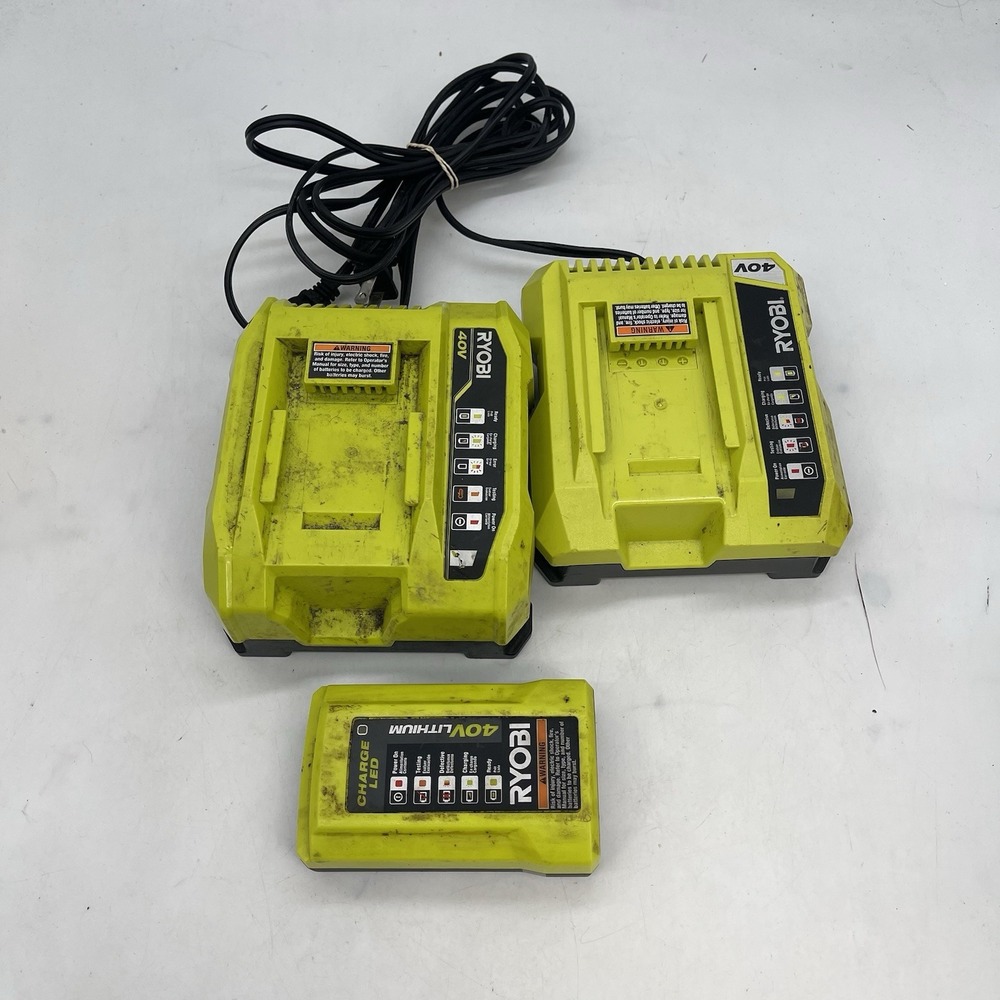 RYOBI Lithium 40V Battery with 2 Chargers Model OP401 OEM Working Bundle